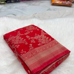 Crush Georgette saree
