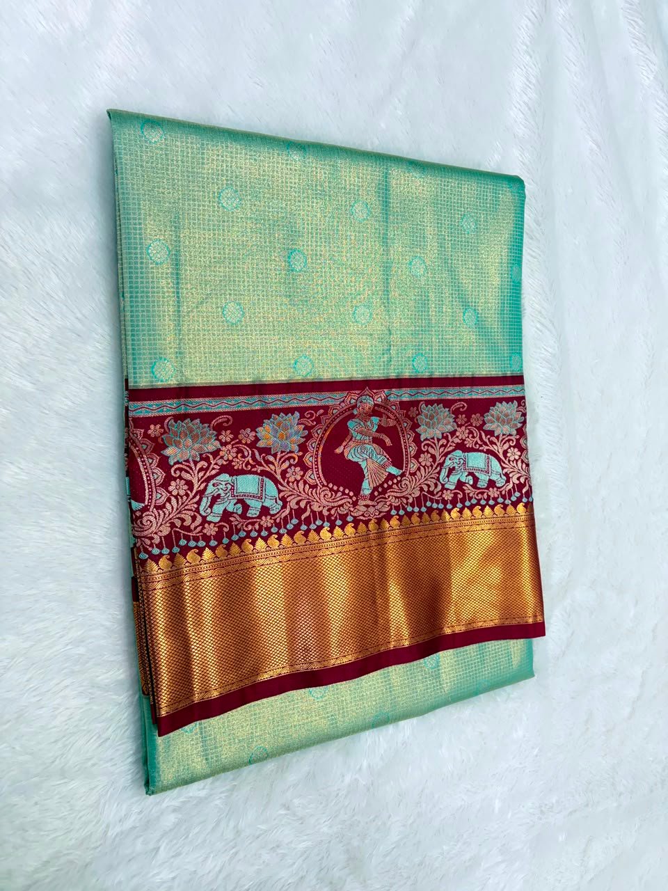 Tissue silk Saree - Image 2