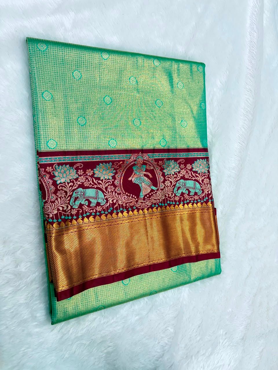 Tissue silk Saree - Image 3
