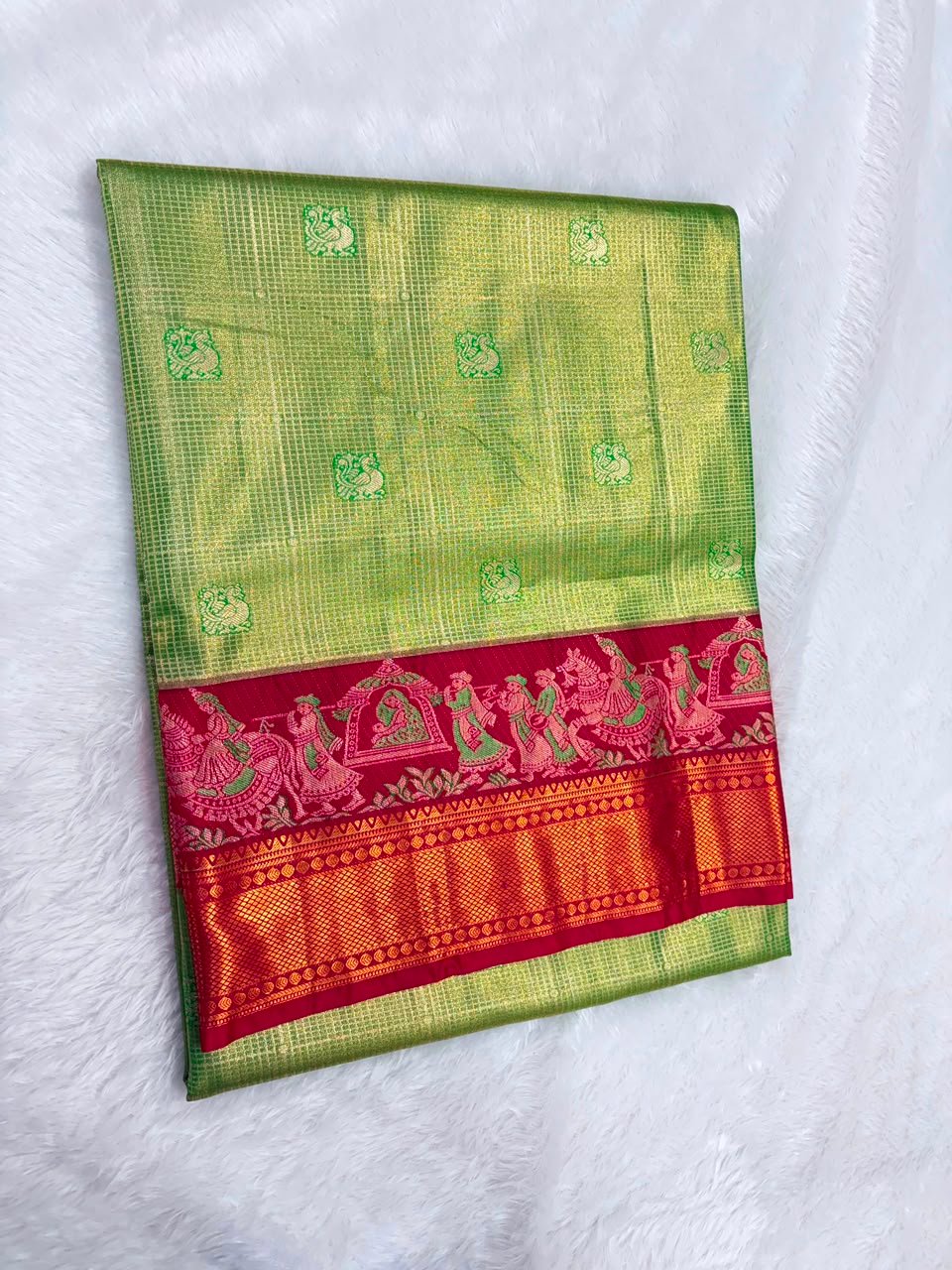 Tissue silk Saree - Image 15
