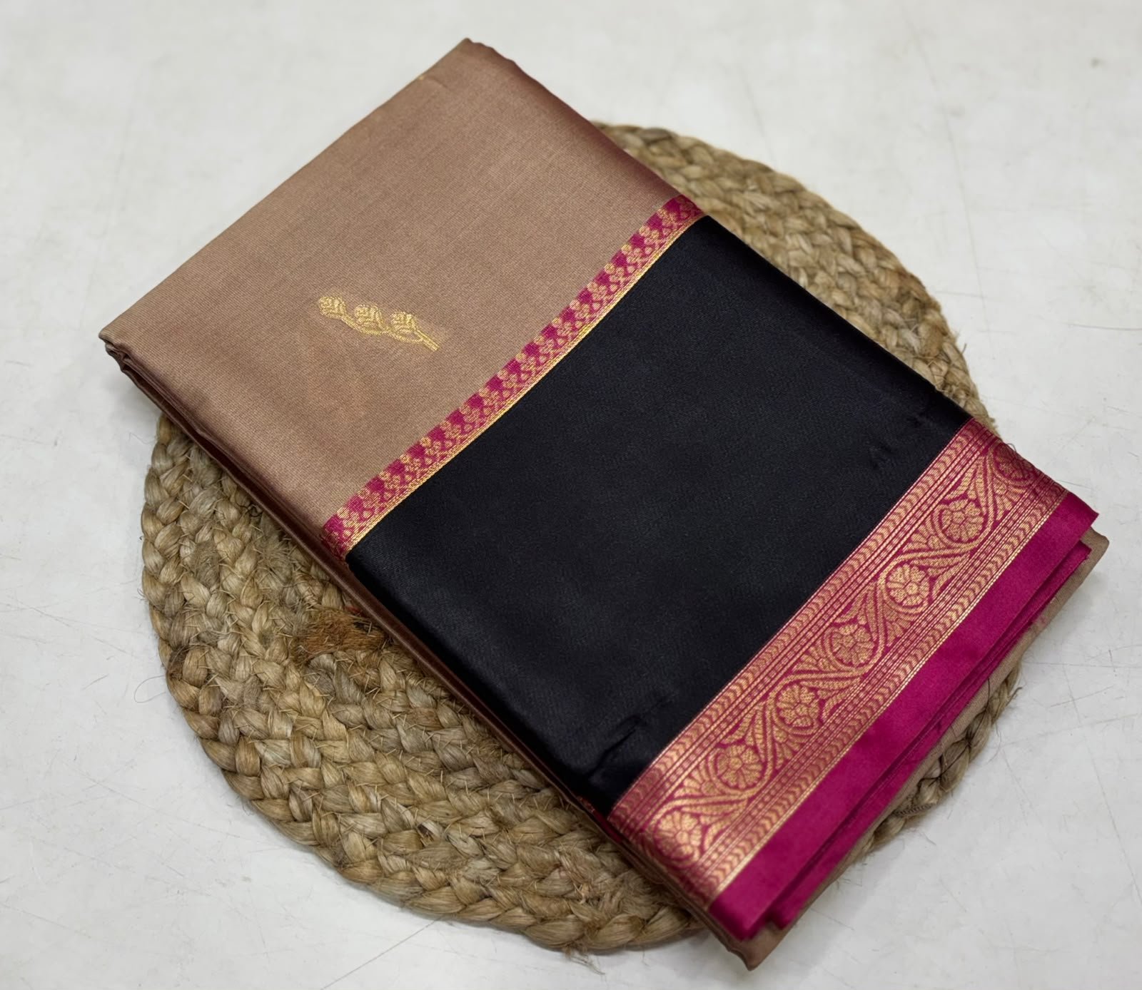 Black Silk Saree - Image 5