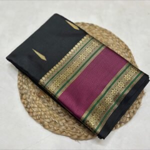 Black Silk Saree