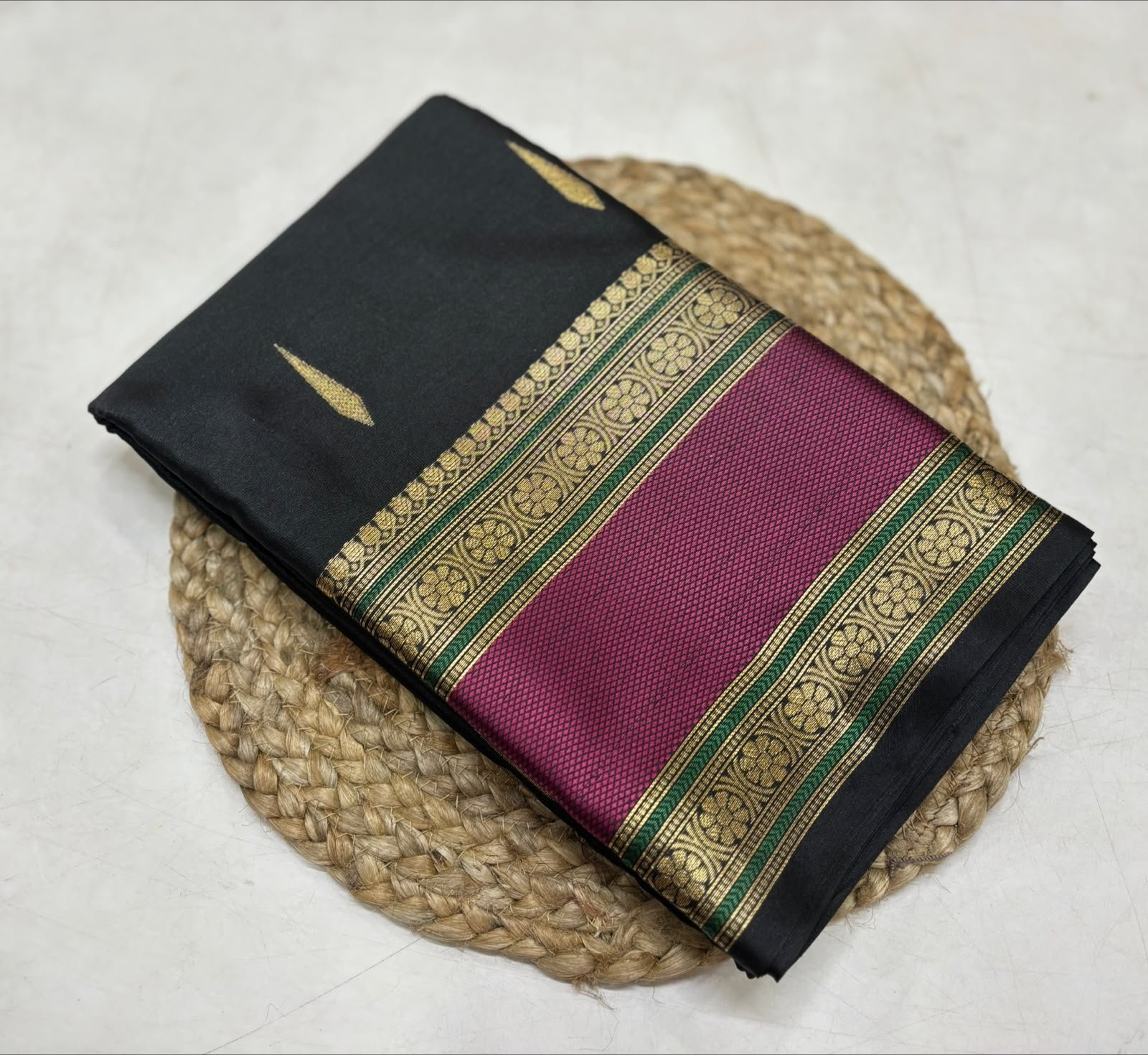 Black Silk Saree