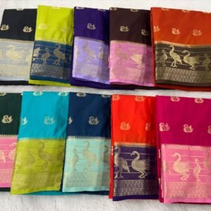 South Indian Silk Crepe Saree