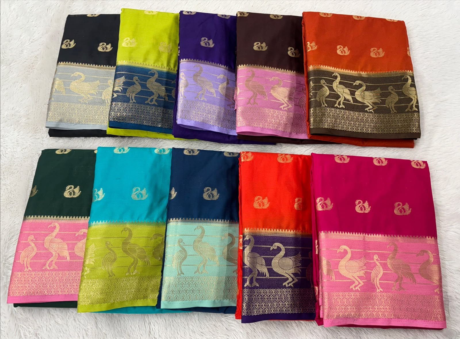 South Indian Silk Crepe Saree