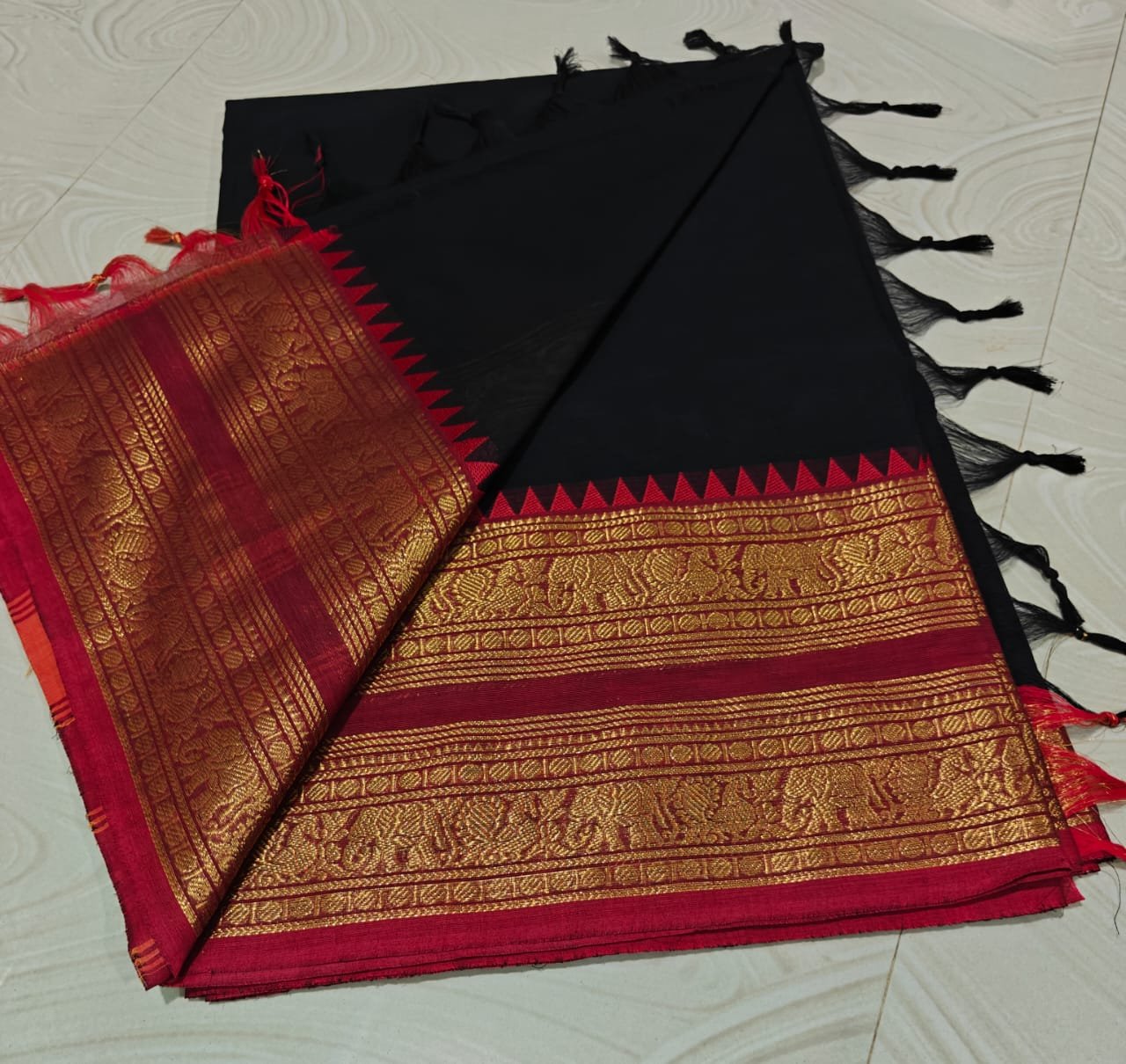 Kanchi cotton sarees - Image 5
